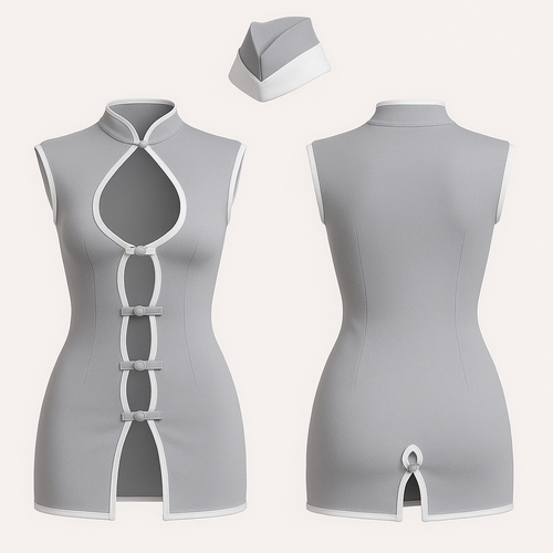 کاستوم مهماندار هواپیما زنانه فانتزی