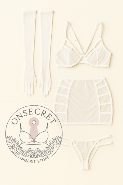 ست لباس زیر ۴ تکه زنانه فانتزی