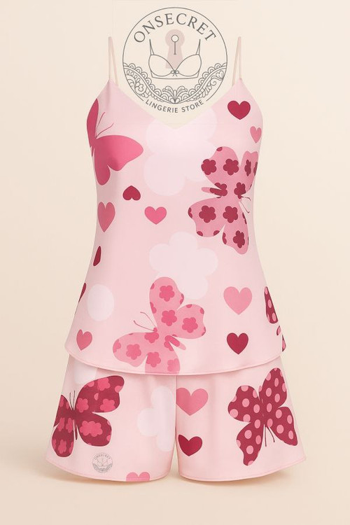 تاپ شورت ساتن زنانه