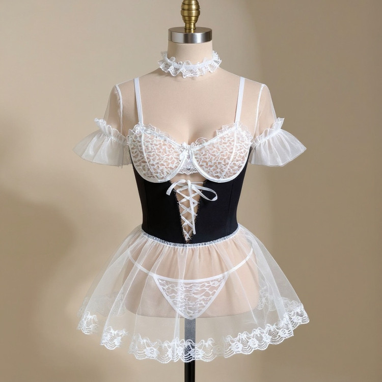 ست کاستوم خدمتکاری زنانه فانتزی