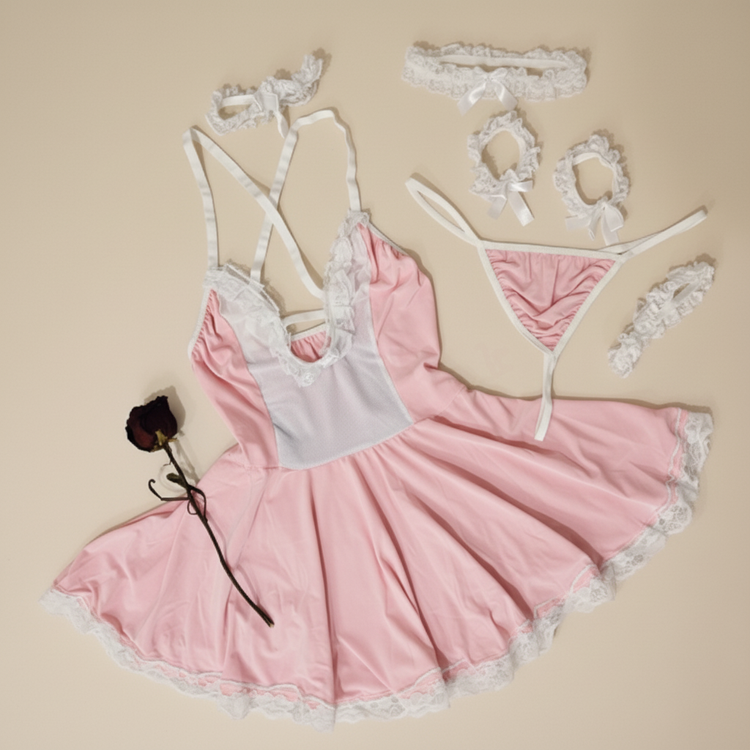 کاستوم خدمتکاری زنانه فانتزی