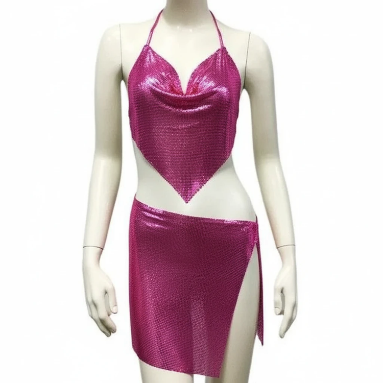 ست تاپ دامن دیسکویی فانتزی زنانه