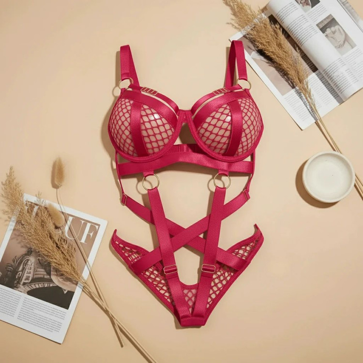 بادی فانتزی استرپ دار زنانه