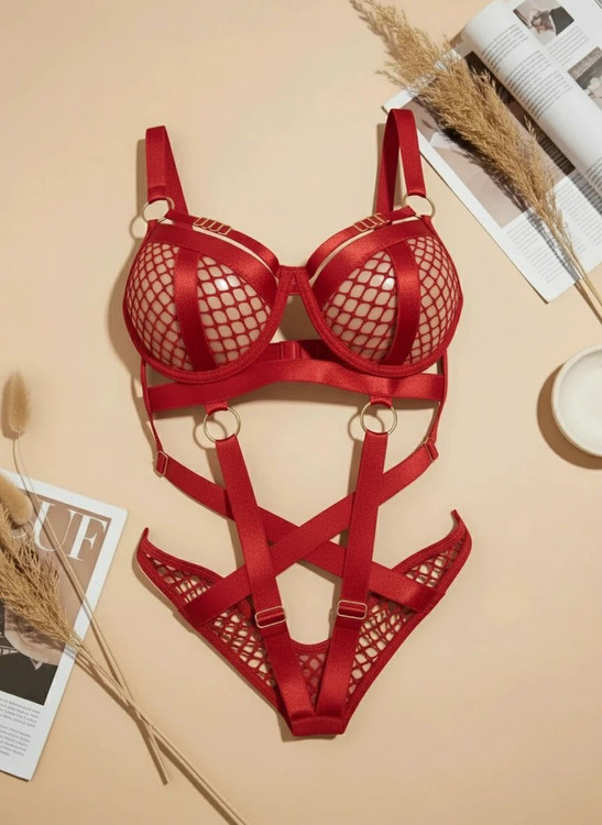 بادی فانتزی استرپ دار زنانه